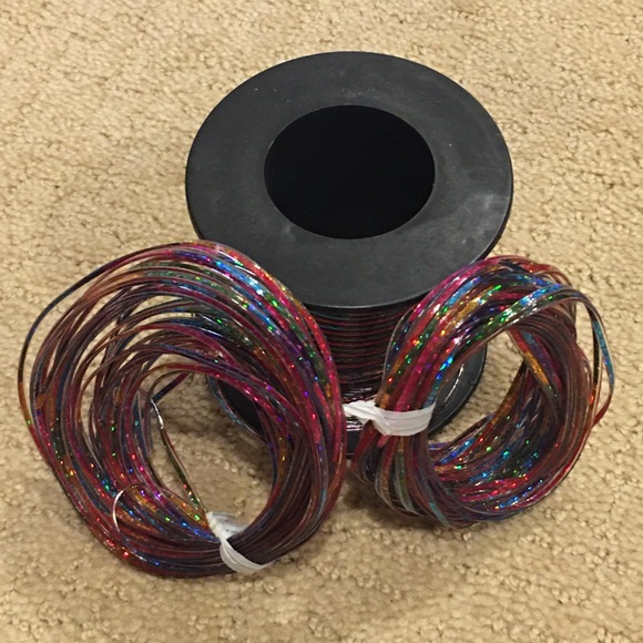 Rainbow Sparkly PVC Cord - Picture 5 of 5